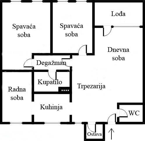 Продаем квартиру, Blok 19a, Beograd Grad